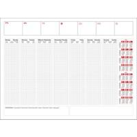 Tischplaner 300 2024 Kunststoff, Papier Transparent Deutsch