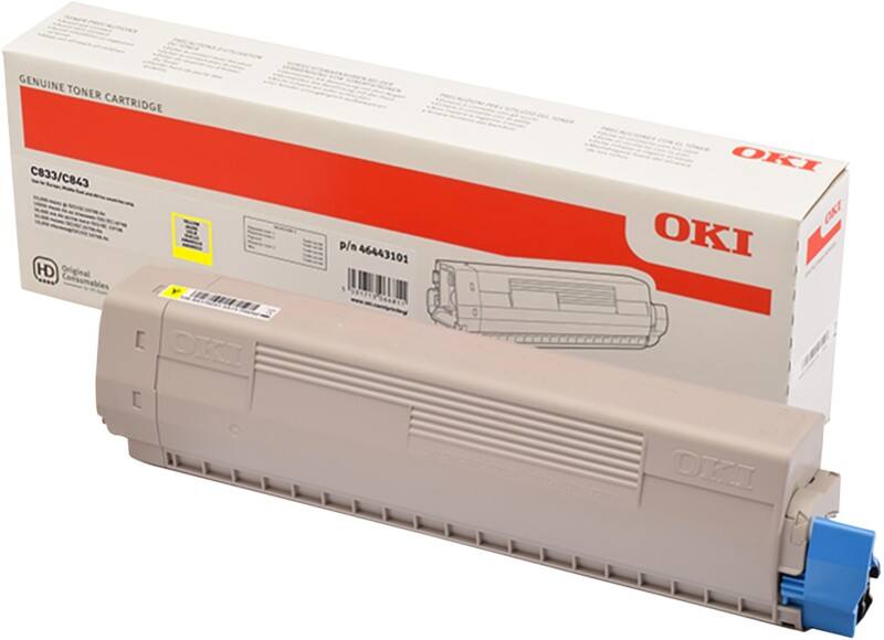 OKI 46443101 Original Tonerkartusche Gelb