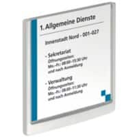 DURABLE CLICK SIGN Türschild Kunststoff 14,9 x 14,9 cm Click Sign