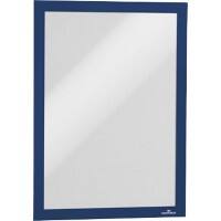 DURABLE DURAFRAME DIN A4 Inforahmen Selbstklebend, Magnetisch Blau Hartfolie 487207 23,4 (B) x 0,6 (T) x 32,6 (H) cm 2 Stück