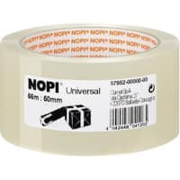 Nopi Verpackungsklebeband Universal 50 mm x 66 m Transparent