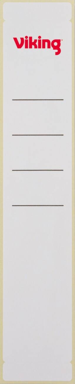 Office Depot Selbstklebende Ordneretiketten 39 mm x 190 mm Weiß 10 Stück