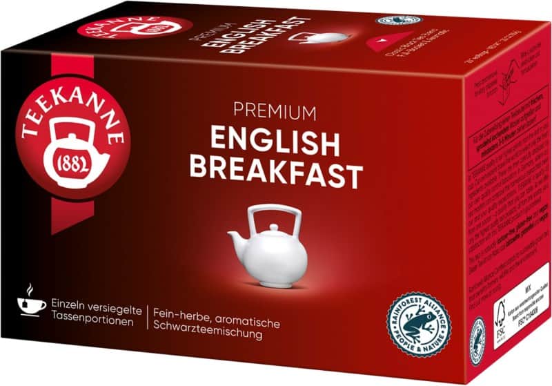 TEEKANNE Premium Schwarzer Tee English Breakfast 20 Stück à 1.75 g