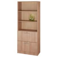 Hammerbacher Schrank Matrix Nussbaum-Nachbildung 800 x 420 x 2.004 mm