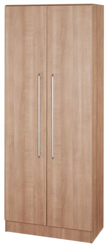 Hammerbacher Matrix Schrank Melaminharzbeschichtete Spanplatte 4 Fachböden 800 x 420 x 2.004 mm Walnuss Braun