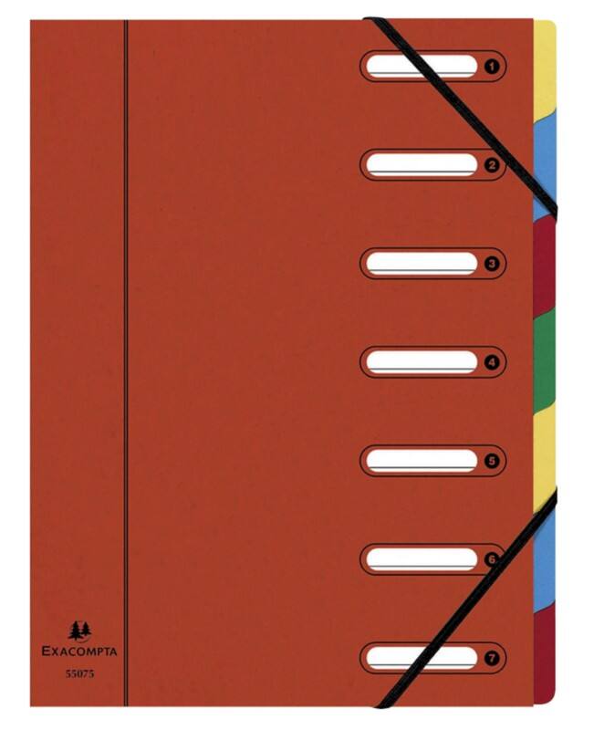 Exacompta Ordnungsmappe Harmonika Rot DIN A4 24 x 32 cm 250 g/m²