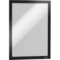 DURABLE DURAFRAME DIN A4 Inforahmen Selbstklebend, Magnetisch Schwarz Haftend Hartfolie 487201 23,4 (B) x 0,6 (T) x 32,6 (H) cm 2 Stück
