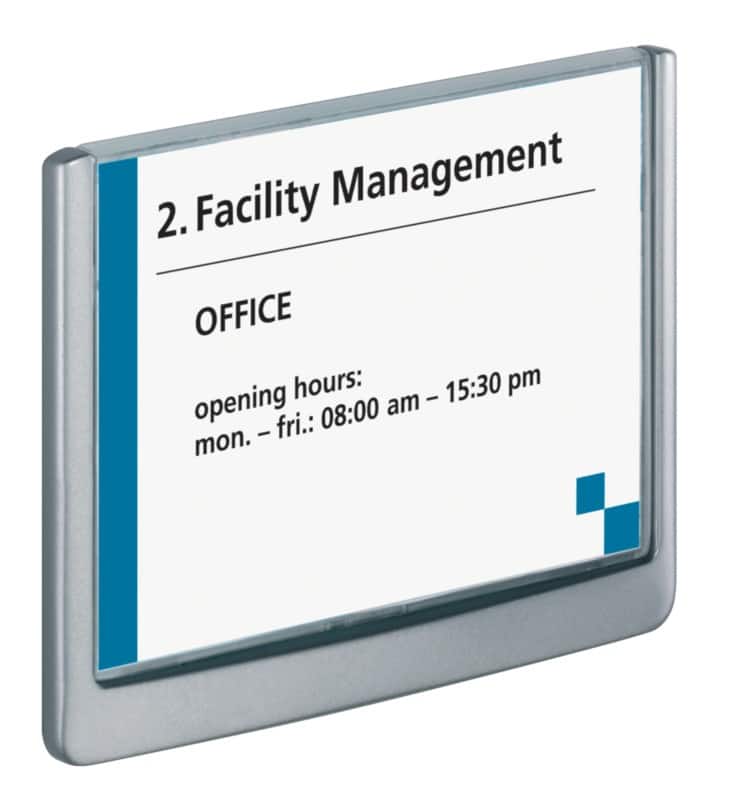 DURABLE CLICK SIGN Türschild Kunststoff 14,9 x 10,55 cm  Click Sign 4861-37