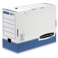 Bankers Box System Archivschachtel A4 Fastfold FSC Weiß 260 (H) x 150 (B) x 325 (T) mm 10 Stück