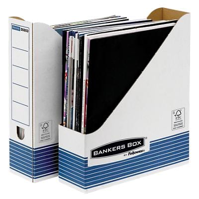 Bankers Box System Stehsammler FSC Weiß 311 (H) x 78 (B) x 258 (T) mm 10 Stück