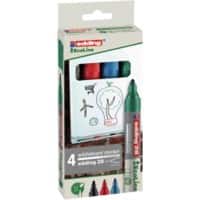 edding Whiteboard-Marker EcoLine 28 Rundspitze 3 mm Farbig sortiert 4 Stück