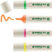 edding EcoLine 24 Textmarker 2-5 mm Farbig sortiert 4 Stück