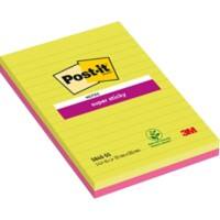 Post-it Haftnotizen 203 x 127 mm Farbig sortiert Rechteckig Liniert 2 Stück à 45 Blatt