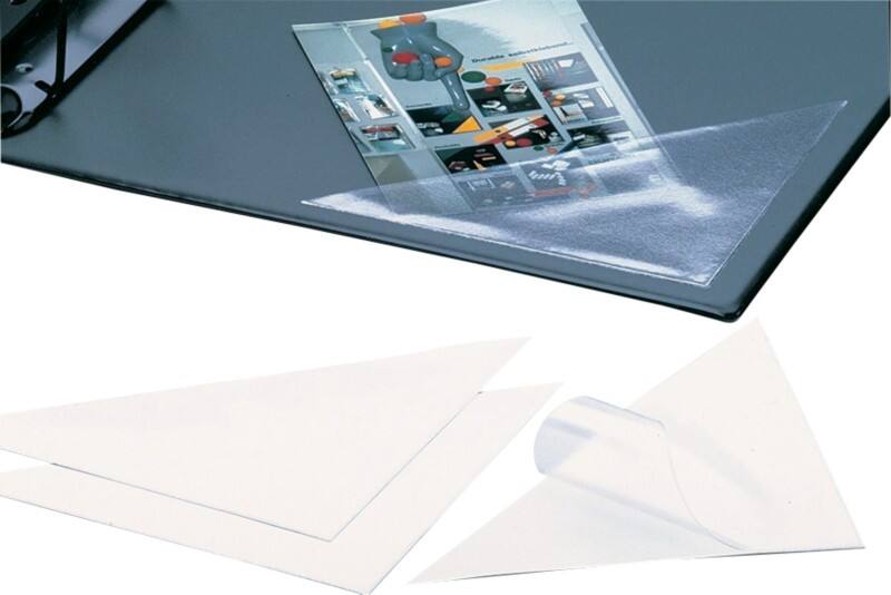 DURABLE Cornerfix Selbstklebetasche Transparent PP (Polypropylen) Selbstklebend Cornerfix 12,5 (B) x 12,5 (H) cm 100 Stück