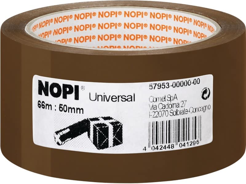 Nopi Verpackungsklebeband Universal 50 mm x 66 m Braun