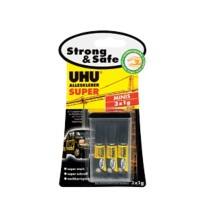 UHU Alleskleber SUPER Flüssig Transparent 44305 3 Stück à 1 g