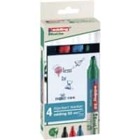 edding Flipchart Marker EcoLine 32 Keilspittze Farbig sortiert 4 Stück