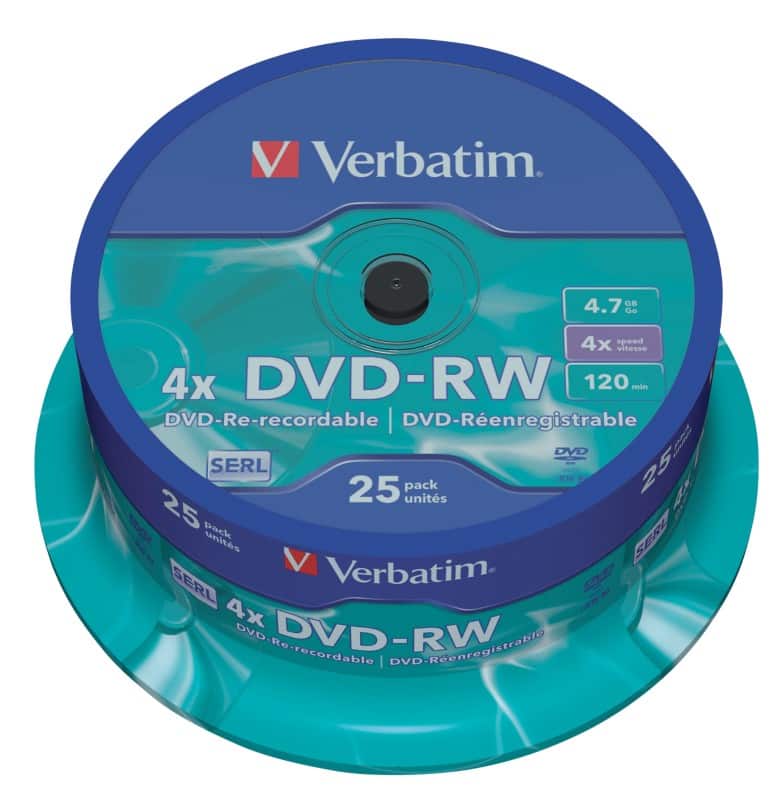 Verbatim DVD-RW 4.7 GB 25 Stück