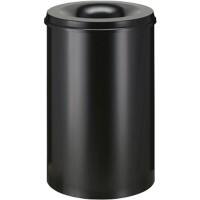Vepa Bins Sicherheitspapierkorb 110 L Metall 47 x 72 cm Schwarz