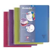 Clairefontaine Linicolor A5+ Drahtgebunden Farbig sortiert PP Cover Notizbuch quadriert 90 Blatt