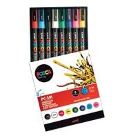 POSCA Farbmarker PC-3M Rundspitze Farbig sortiert 8 Stück