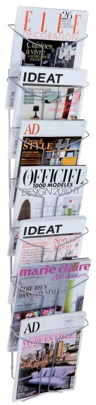 Alba DIN A4 Prospekthalter Silber DDFIL7M 25 x 13 x 112 cm