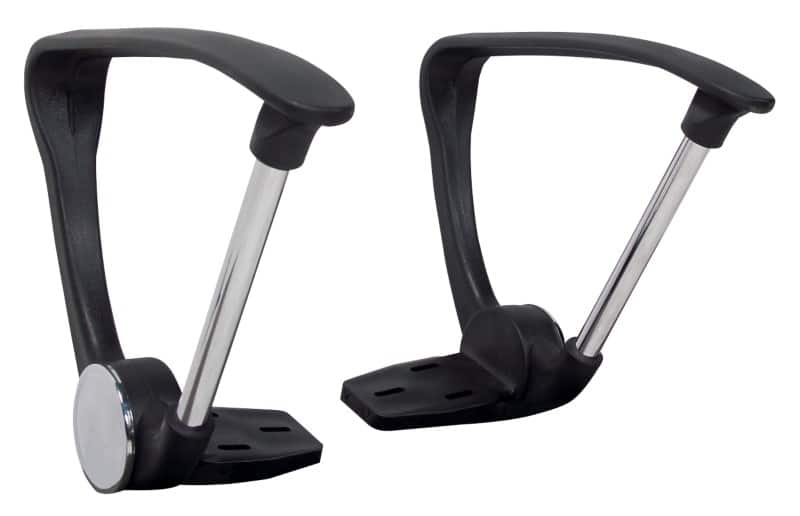 Viking Realspace Armlehnen Bürostuhl Ness & Mosil Schwarz 150 x 350 x 280 mm 2 Stück