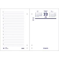 Brepols Schreibtisch-Kalender 2025 1 Tag / 2 Seiten Französisch, Niederländisch 12 (B) x 8,4 (H) cm Weiß