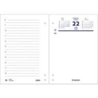 Brepols Schreibtisch-Kalender 2023 2 Seiten pro Tag Weiß 12 x 8,4 cm