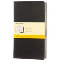 Moleskine Notizbuch Spezial Kariert Schwarz Pack 3