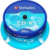 Verbatim CD-Rohlinge Extra Protection 52x 700 MB 25 Stück