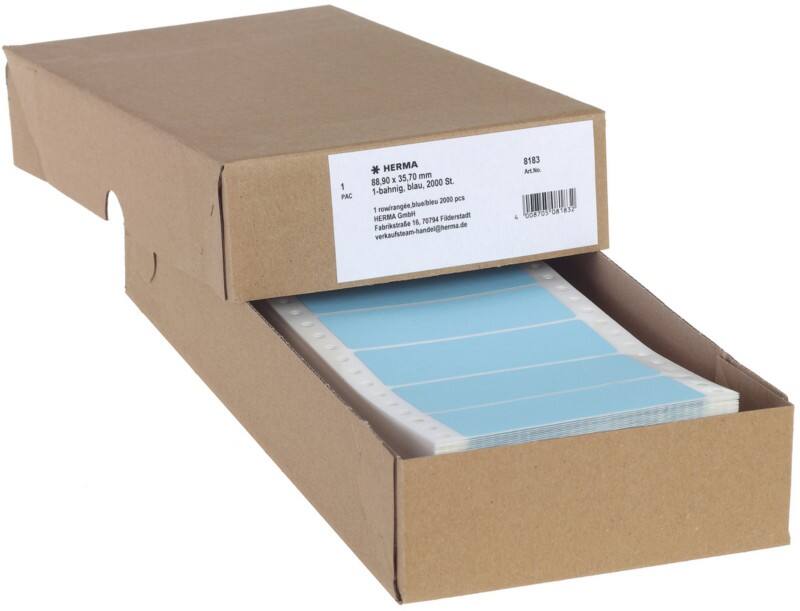 HERMA Outdoor Klebefolie 9535 Weiß Matt DIN A4 210 x 148 mm 10 Blatt à 2 Etiketten