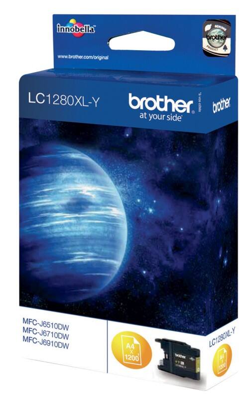 Brother LC1280XLY Original Tintenpatrone Gelb