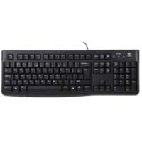 Logitech Tastatur K120 920-002508 Verkabelt Schwarz QWERTY Internationale Nordsee