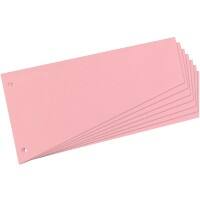 herlitz Trennstreifen Rot blanko Gelocht 12 x 23 cm 190 g/m² 400 Stück
