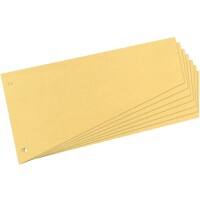 herlitz Trennstreifen Trapez gelb blanko gelocht A4+ 12 x 23 cm 190 g/m² 100 Stück