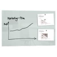 Sigel Artverum Glastafel Magnetisch Einseitig 100 (B) x 65 (H) cm Weiß