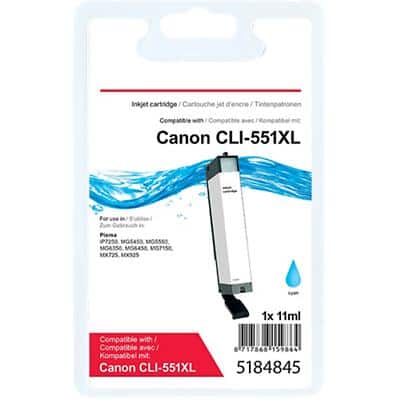 Kompatible Office Depot Canon CLI-551C XL Tintenpatrone Cyan