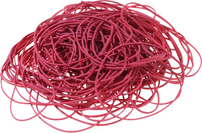 Viking Gummibänder 120 x 1,5 mm Ø 80 mm Rot 500 g