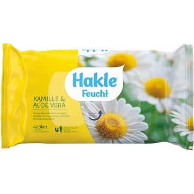 Hakle Kamille, Aloe Vera Feuchtes Toilettenpapier 1-lagig 80030 42 Blatt
