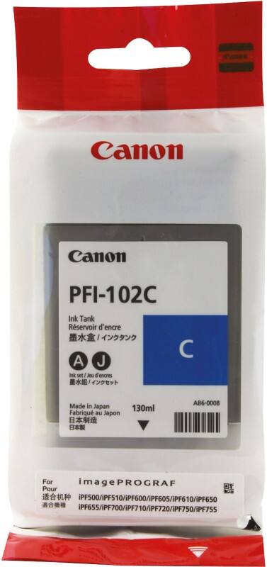Canon PFI-102C Original Tintenpatrone Cyan