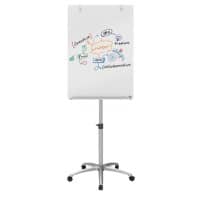 Nobo Glastafelstaffelei Magnetisch Einseitig 70 (B) x 185 (H) cm Brillantweiß