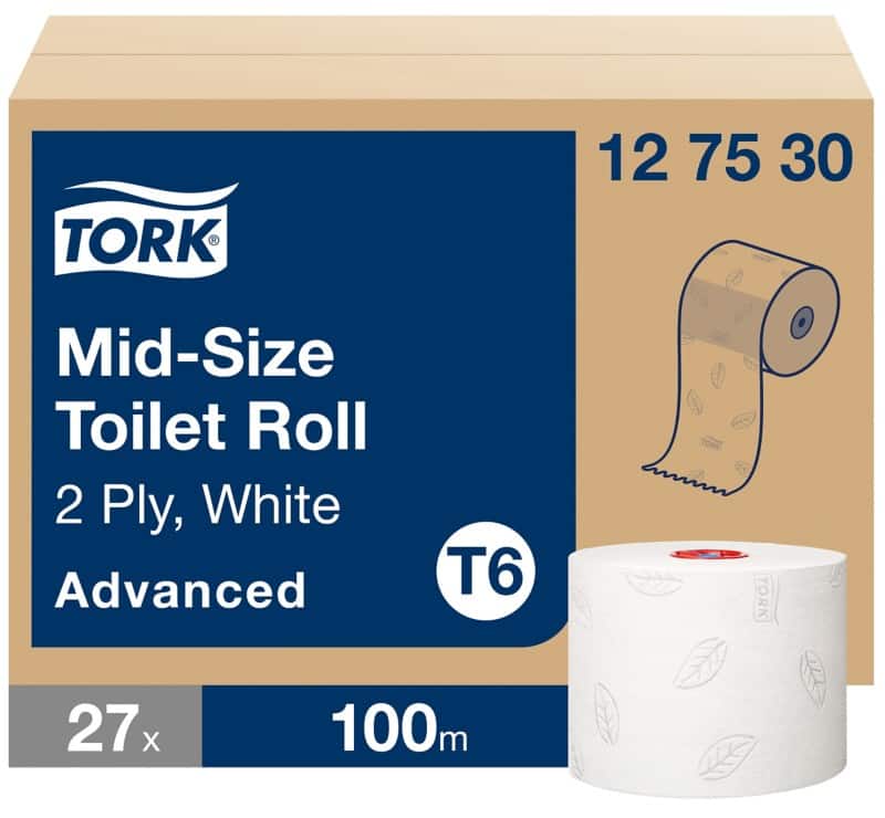 Tork Advanced Toilettenpapier T6 2-lagig 127530 27 Rollen à 320 Blatt