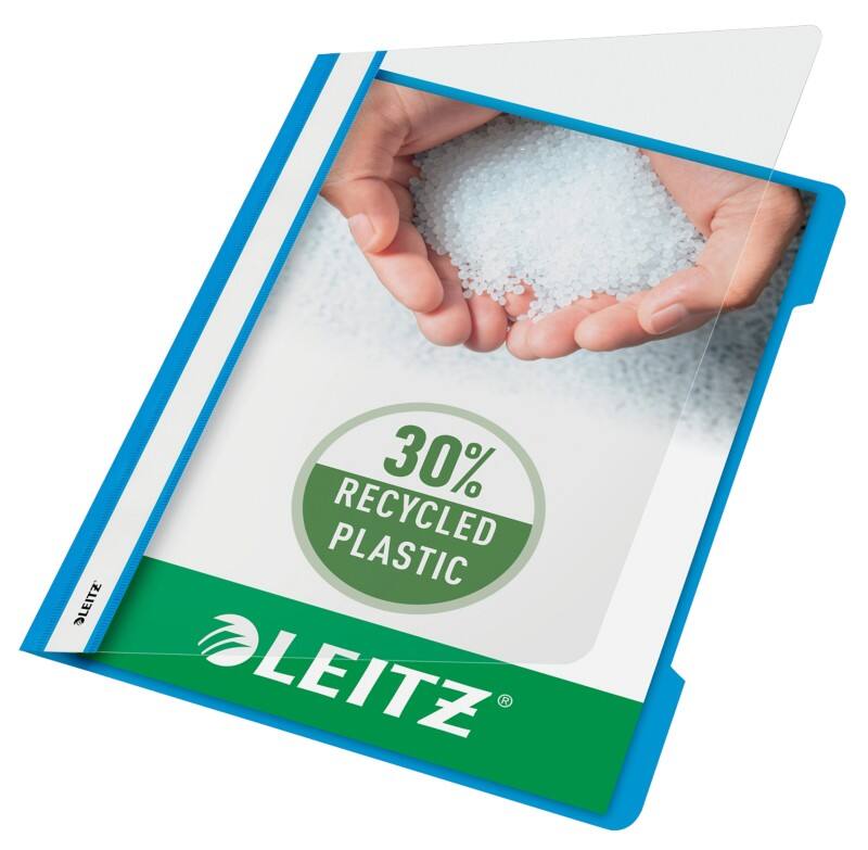 Leitz Standard Plastik-Schnellhefter 4191 DIN A4 Polypropylen 60 Blatt Hellblau