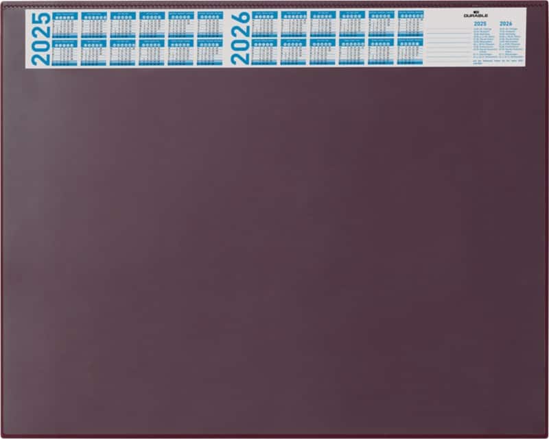 DURABLE Schreibunterlage PVC (Polyvinylchlorid) Rot 65 x 52 cm