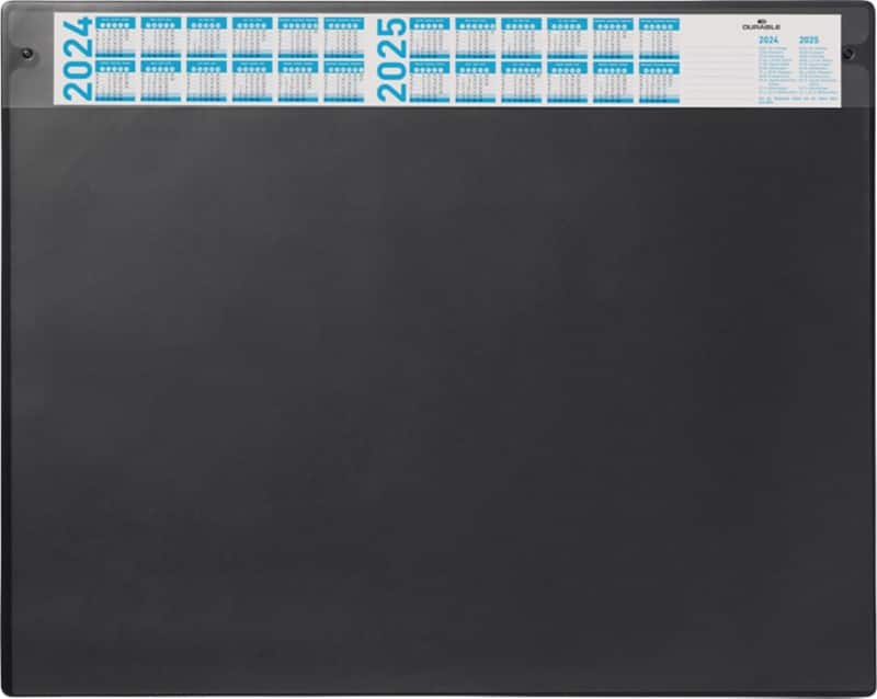 DURABLE Schreibunterlage Kalender Design Premium Kunststoff Schwarz 65 x 52 x 52 cm