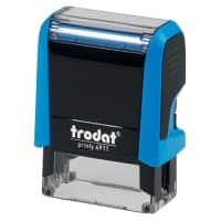 Trodat Personalisierter Adressstempel Printy 4911 Blau 1,4 x 3,8 cm