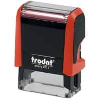 Trodat Personalisierter Adressstempel Printy 4911 Rot 1,4 x 3,8 cm