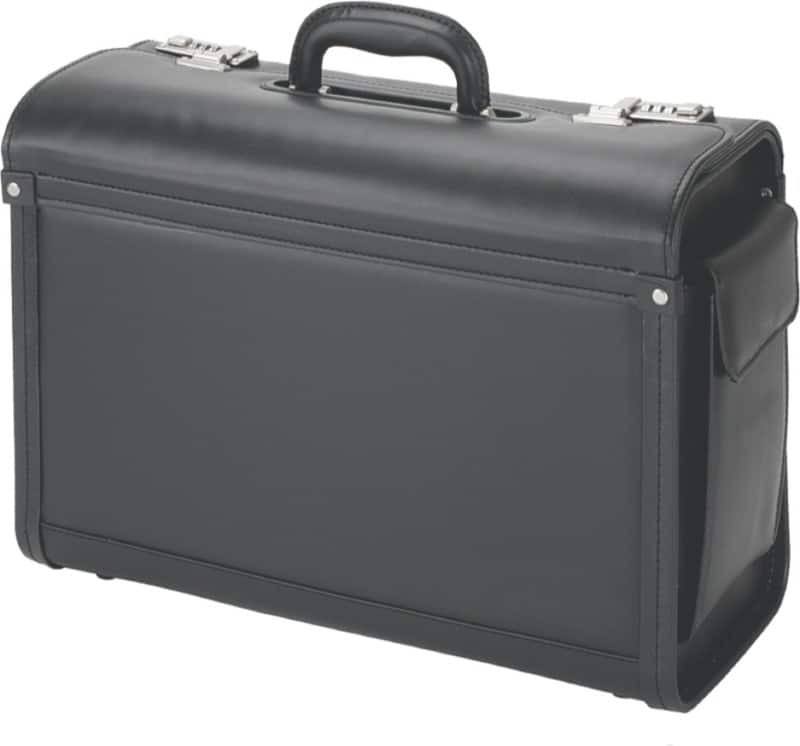 Alassio Pilotenkoffer GENOVA 46 x 20,5 x 35 cm Schwarz