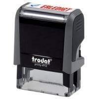 Trodat Personalisierter Textstempel Office Printy 4912 "Erledigt" Schwarz, Grau